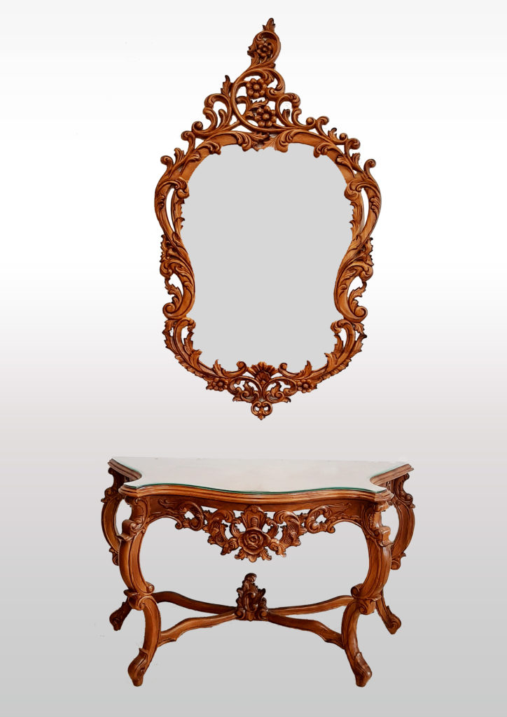 Deluxe Console Tables with Mirrors