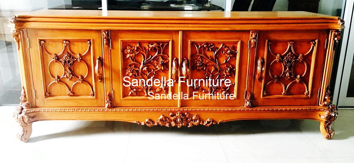 Kerang Rose Classic Teak Buffet Table