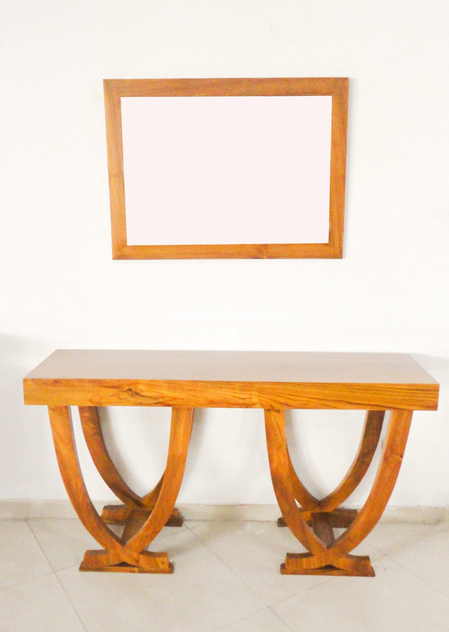 Modern Console Table With Mirror | Sandella Furniture