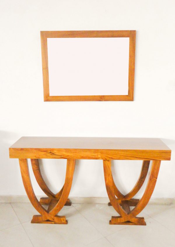 Modern Console Mirror with Table
