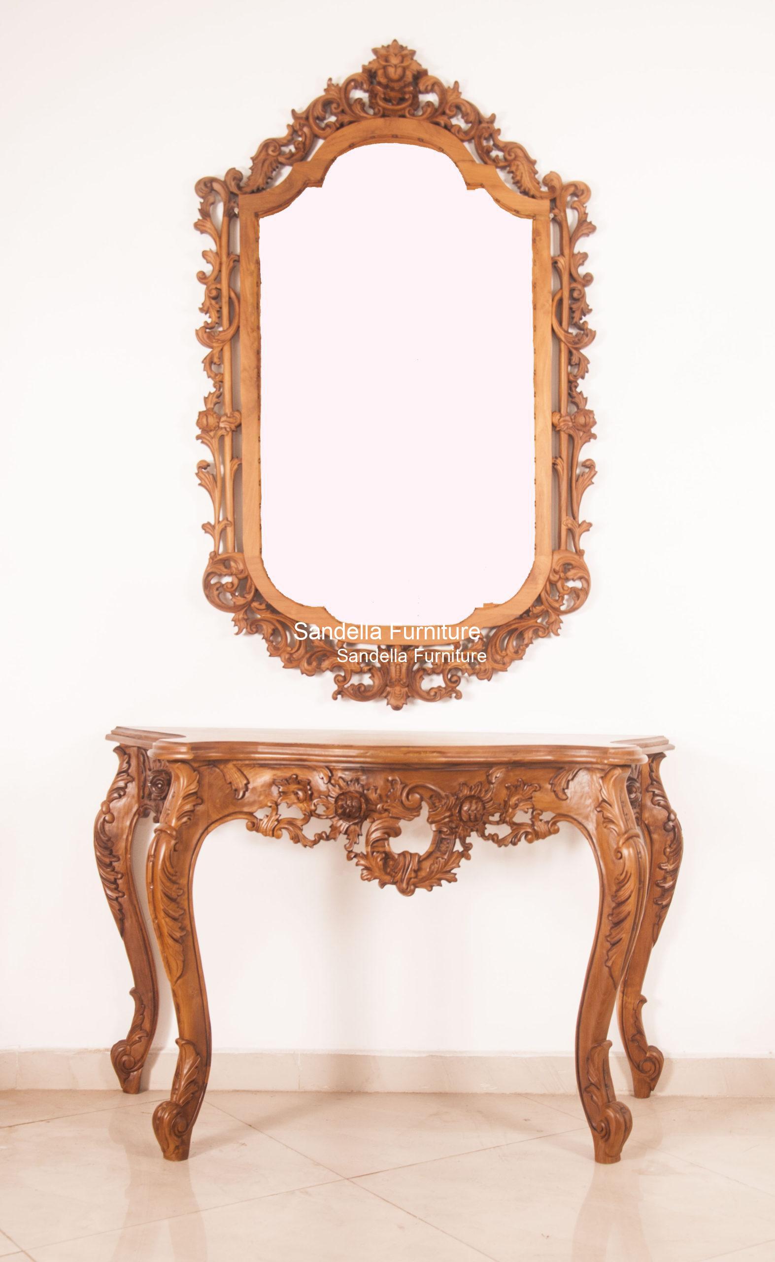 Console Table with Mirror