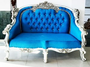 Silver sofa couch