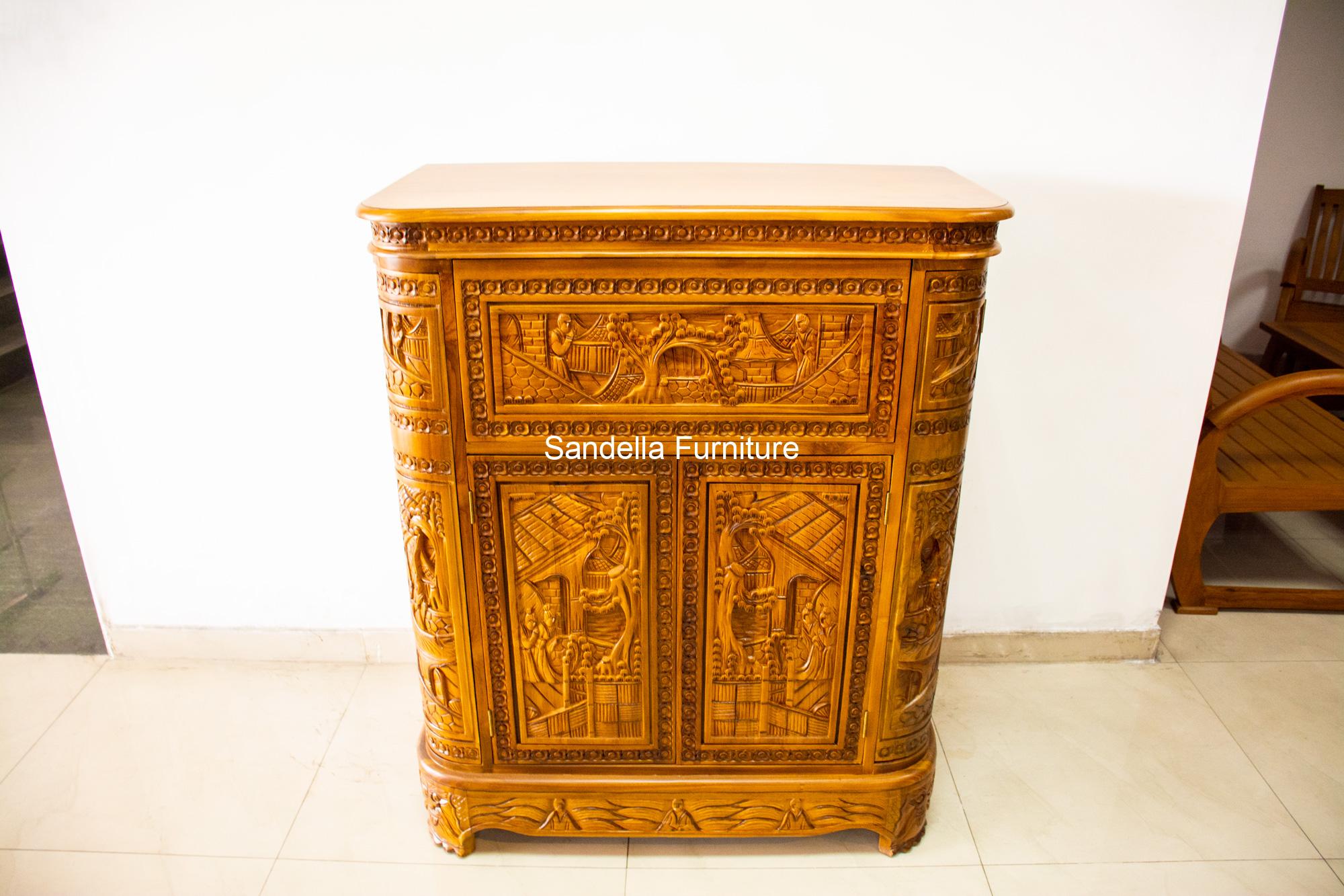 Antique liquor cabinet