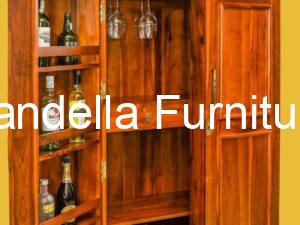 French Sleigh Liquor Cabinet