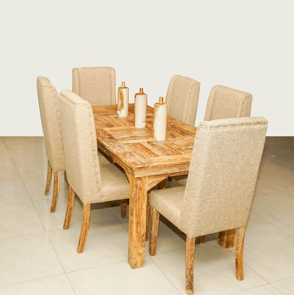 Rustic Dining Table with 6 Chairs Sri lanka