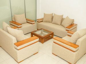 Wooden Square Sofa Set