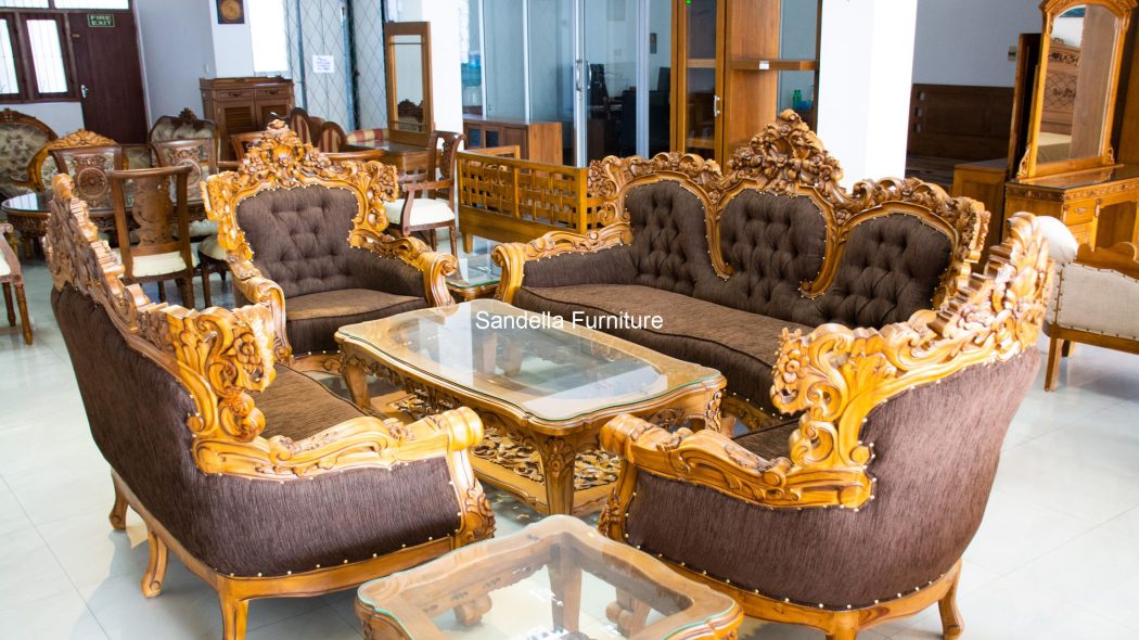 Barcelona Grand Antique Sofa Set Sri Lanka