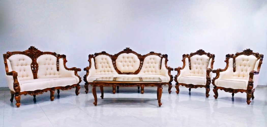 Freedom Rose Antique Teak sofa set Sri Lanka
