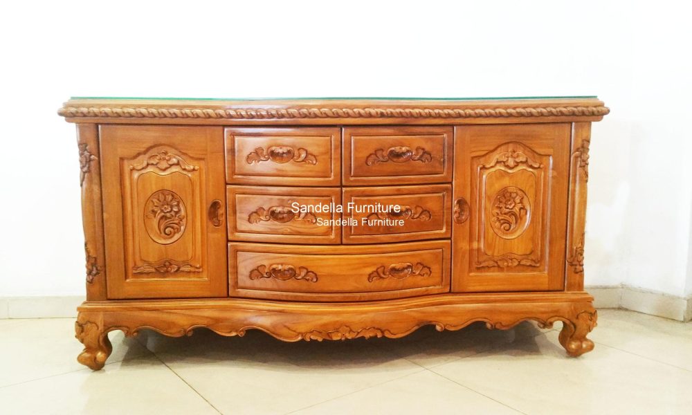 antique teak sideboard