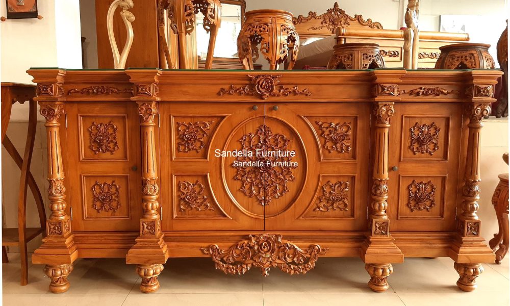 luxury sideboard buffet rose mawar